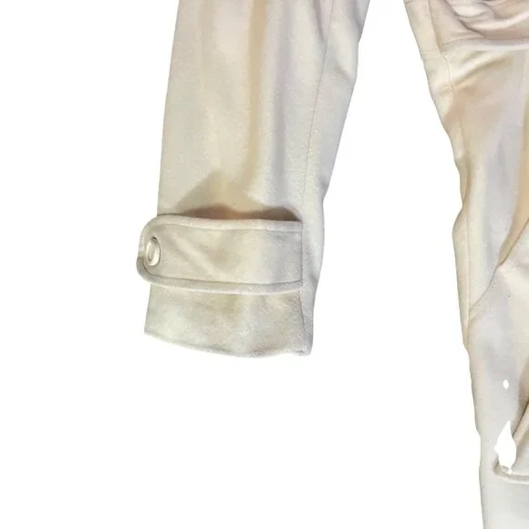 Vintage Kashmiracle Coat Womens S/M? Cream Fur Collar Used Long Belted Coat Uniq - Picture 12 of 16